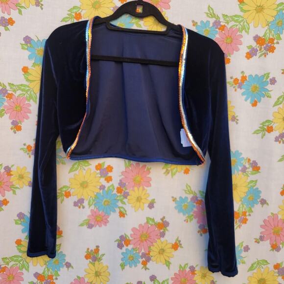True vintage 90s sequined velour - Picture 1 of 5